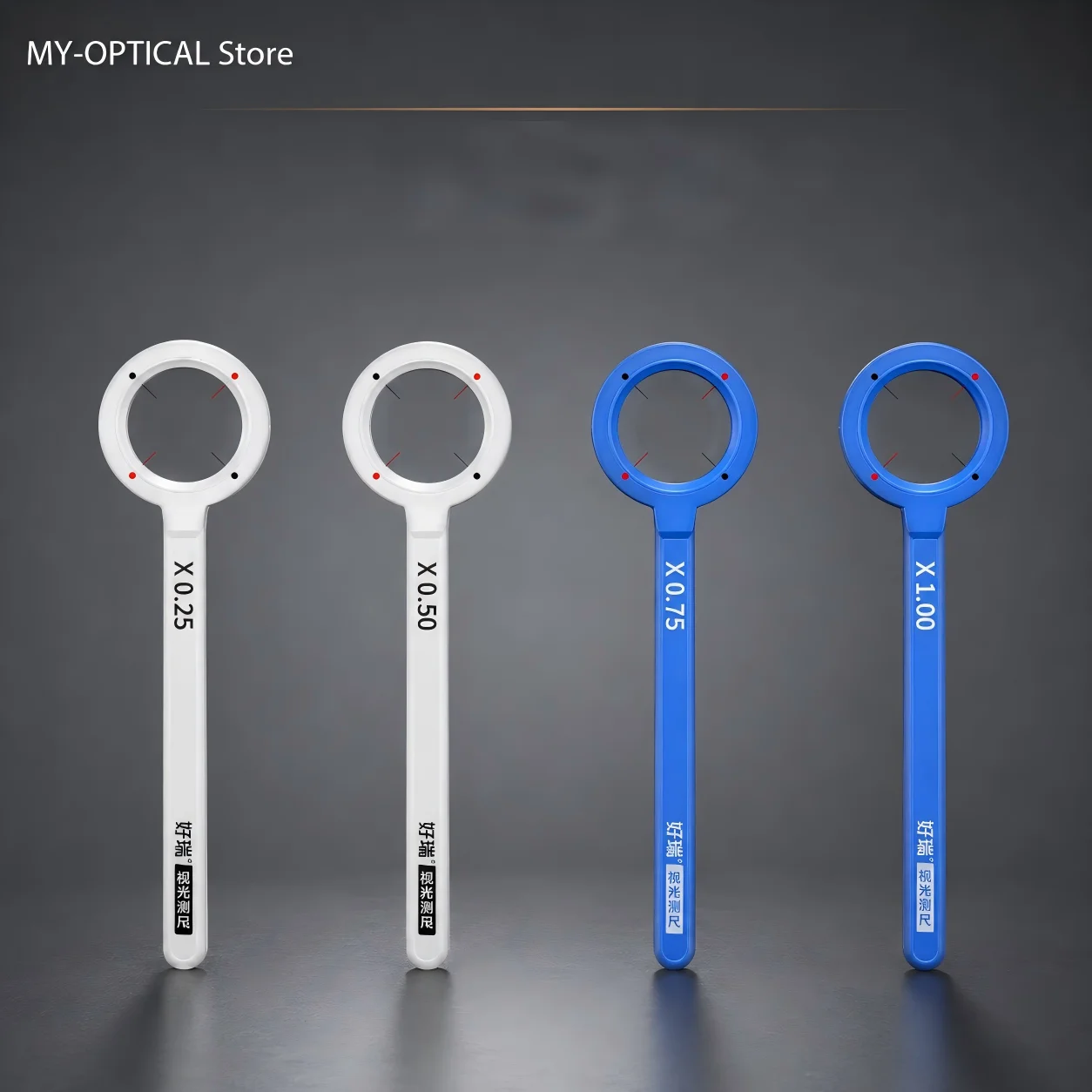 Handheld Cross Cylinder Flipper Set ±0.12 to ±1.00D Precision Spherical/Cylindrical Lens Tool for Astigmatism & Vision Testing