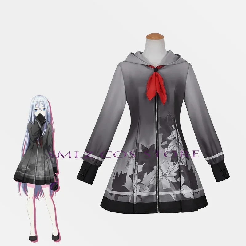 3RD Yoisaki Kanade Cosplay Anime Project Sekai Colorful Stage Feat Costume Uniform Women Hooded Dress Wig Outfits for Party Set