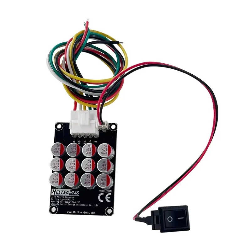 HeltecBMS 5A 12V 48V NCM/LFP/LTO конденсатор активный эквалайзер балансир 3S/4S/12S-16S с переключателем для аккумулятора аксессуары BMS