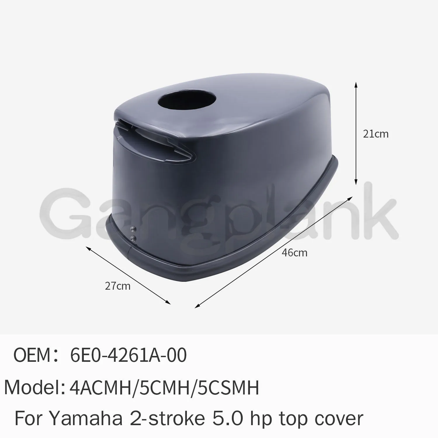 

Outboard Engine Housings Top Cover Engine Hood for Yamaha 2-stroke 5 HP 6E0-4261A-00