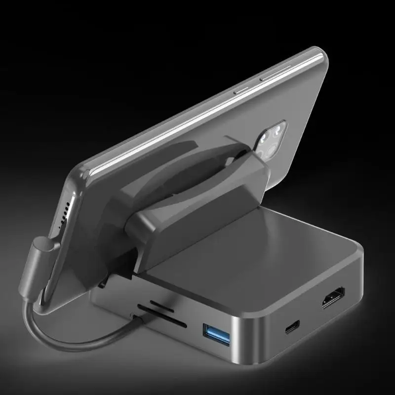 

31BA MultiDevice USB C Docking Station USB C Hub with Data Port PD Charging Port Memory Card Reader for Enhances Connectivity
