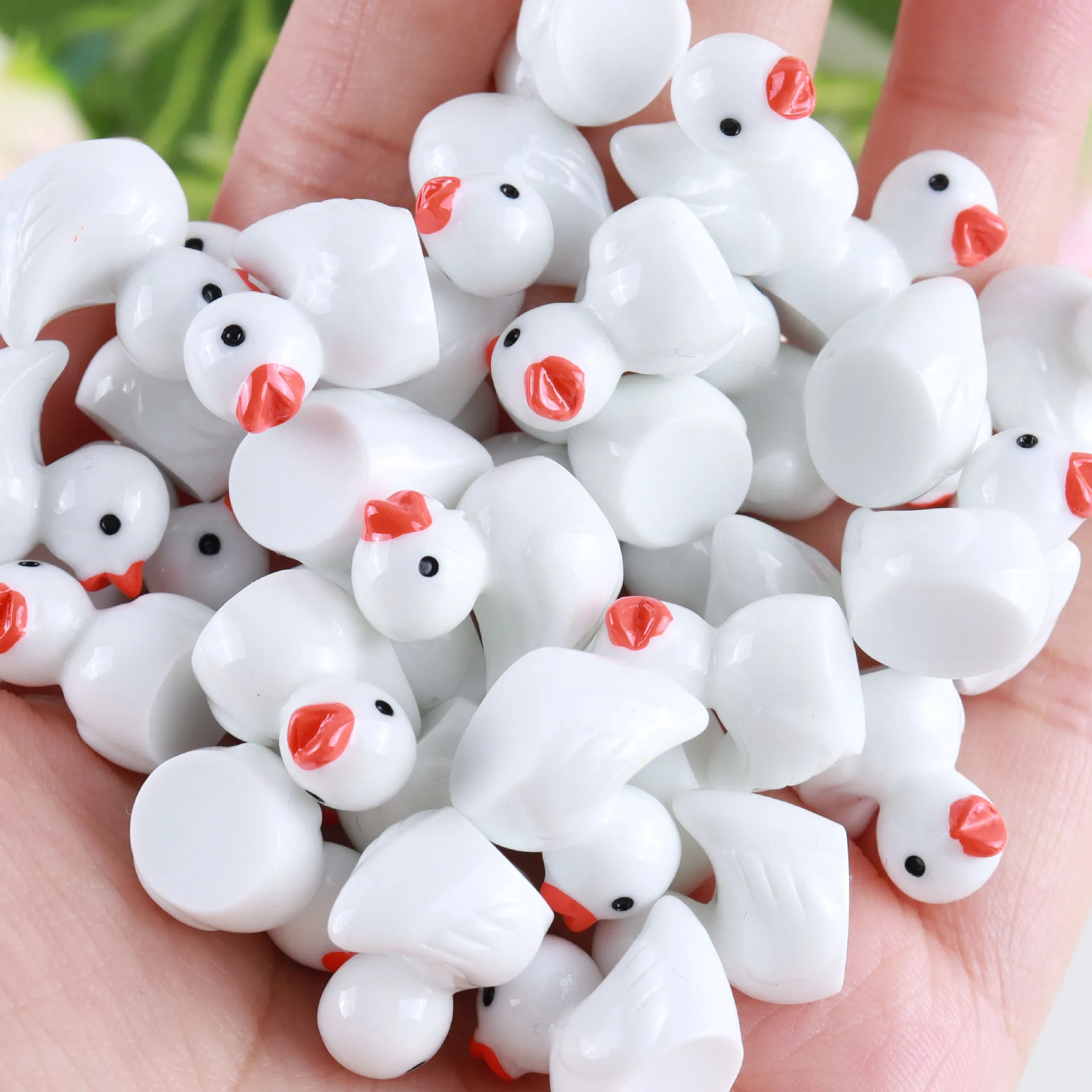 100/50/20 stks/set Mini Hars Eenden Kleine Eend Miniatuur Figuren Bulk Kleine Eend Bedels voor Feest, DIY Micro Landschap Decoraties