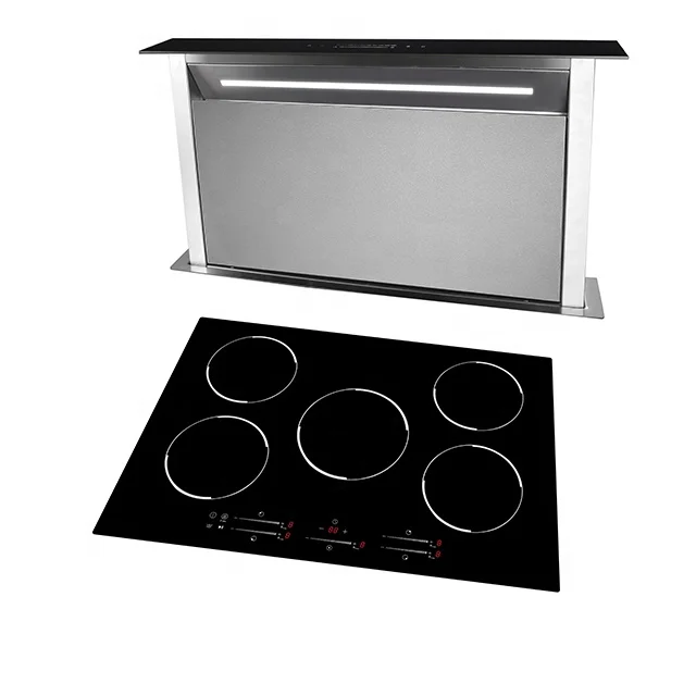 60CM 90CM Slide Out Downdraft Kitchen Range Hood