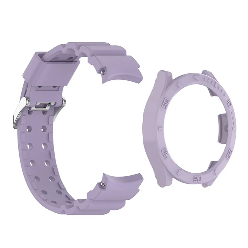 40/44mm Watch Strap + Protective Case for Samsung Galaxy Watch5/5 Pro Watchband Frame Cover for Watch4/4 Classic Smartwatch Part