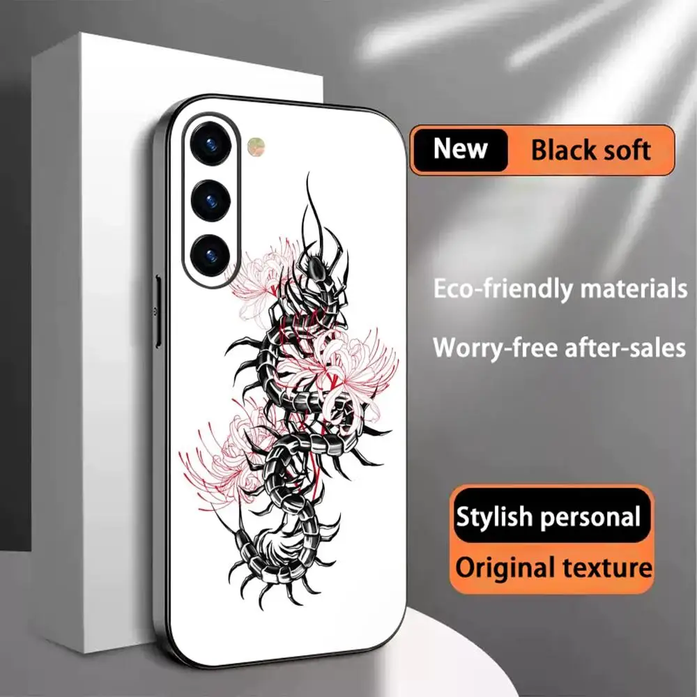 Tokyo Ghoul Centipede Japan Art Phone Case For Samsung Galaxy S25 S24 S23 S22 S21 S20 Plus Ultra Note20 Soft Black