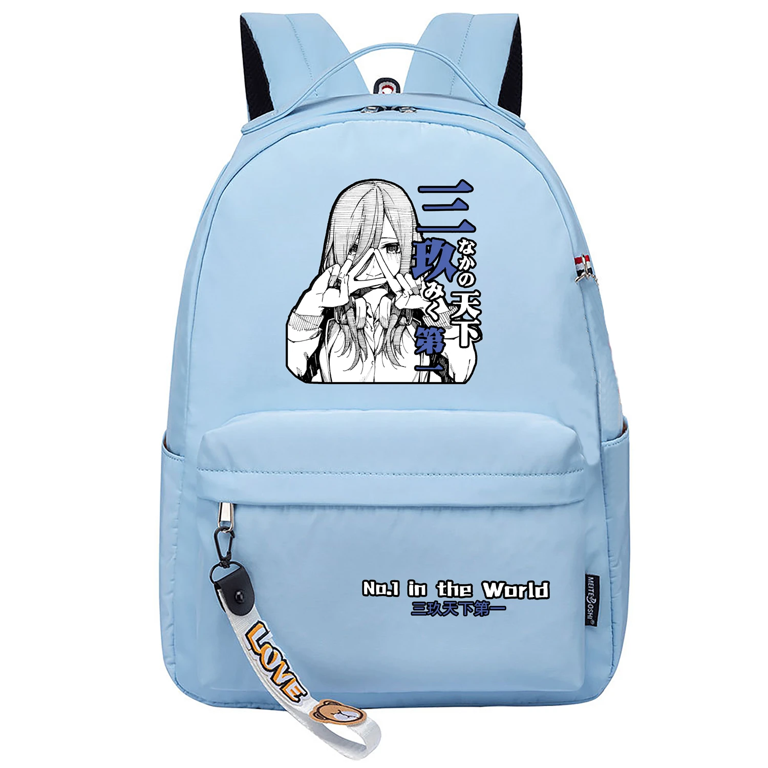 

The Quintessential Quintuplet School Bags Nylon Bookbag Cartoon Students Backpack Girls Small Laptop Daypack for Teenagers