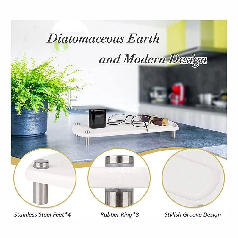 Diatom Mud Coaster Absorbent Coaster Simple Absorbent Quick-Drying Diatomite Hotel Bathroom Cup Holder