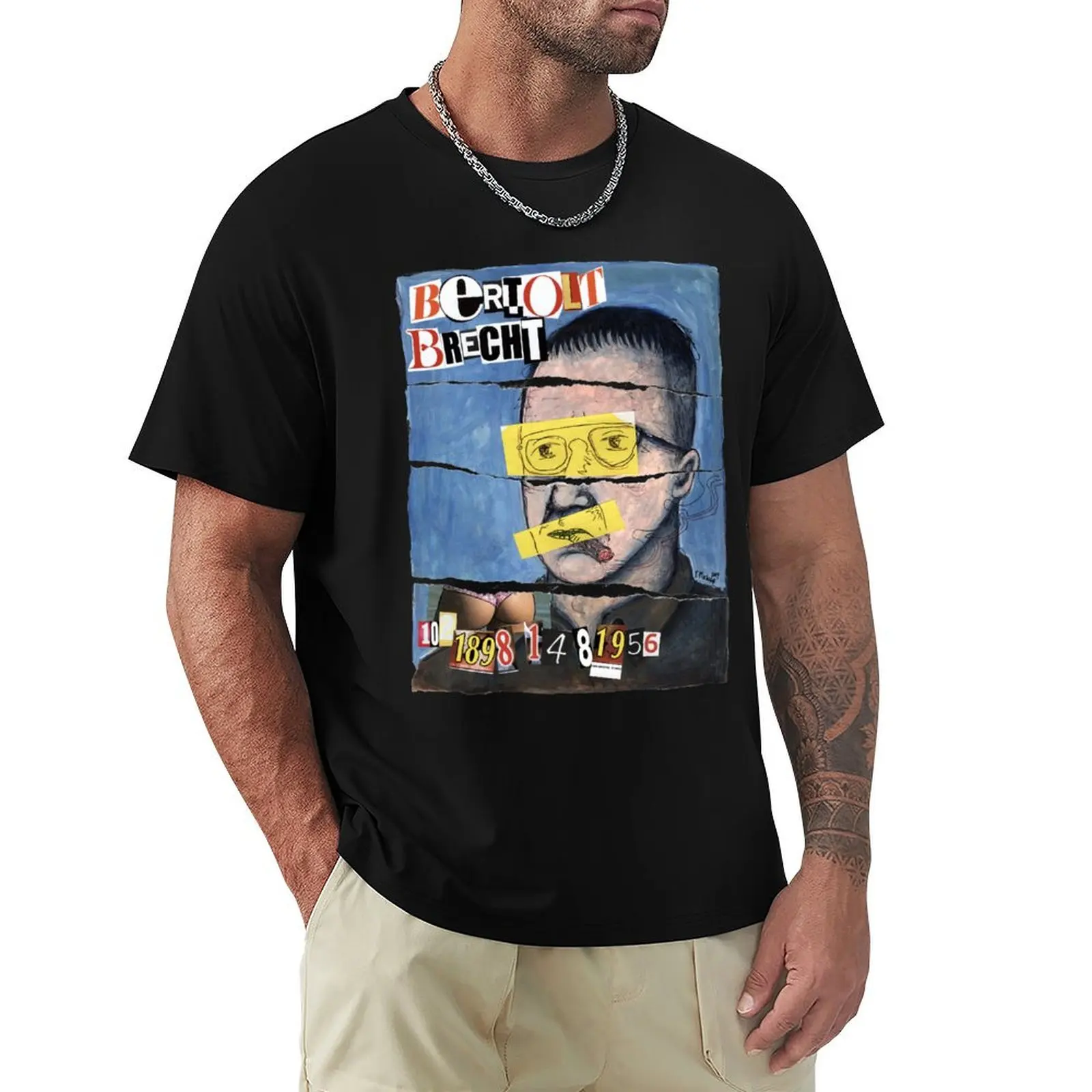 

Bertolt Brecht T-Shirt hippie clothes anime tshirt Men's t-shirt