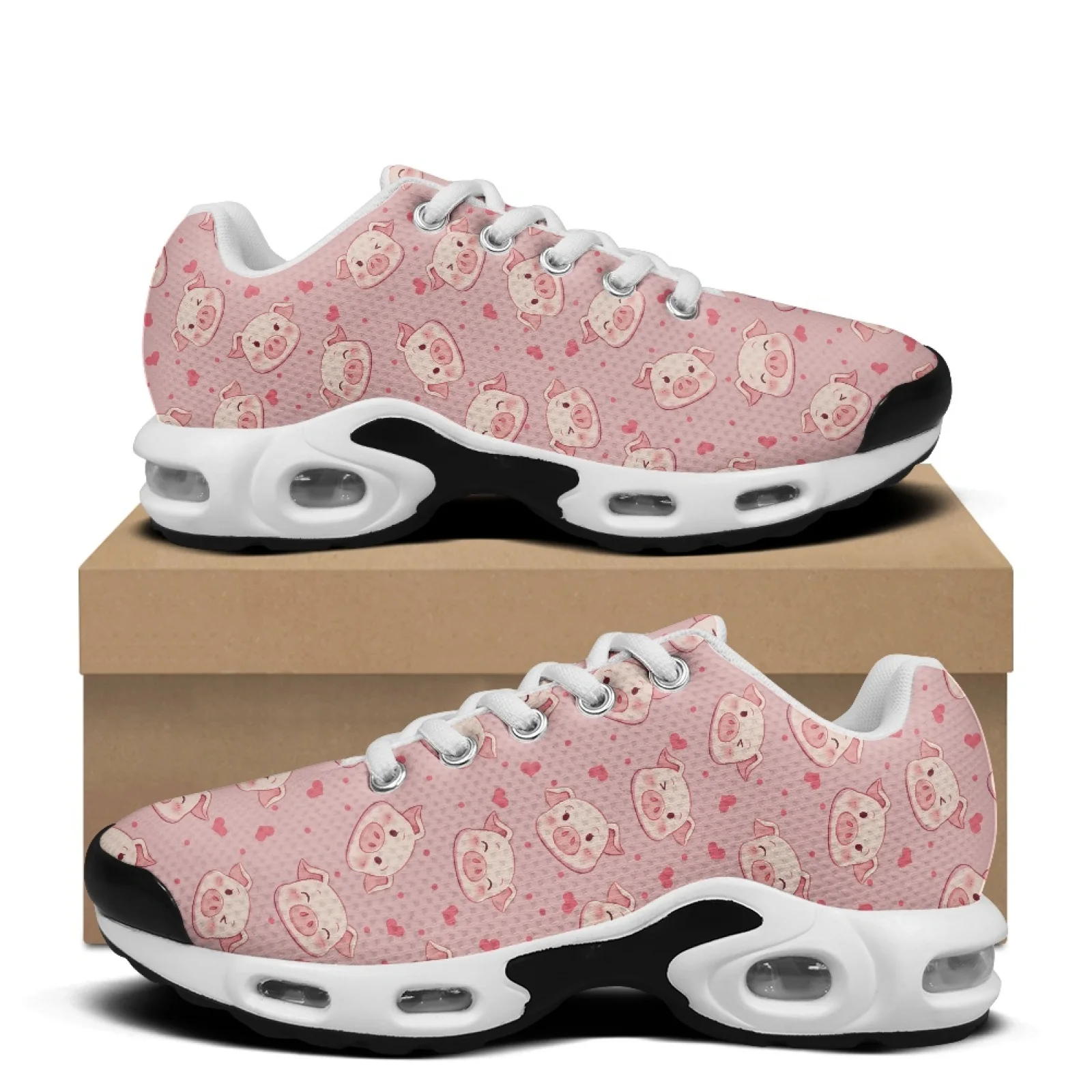 XIXIRIMIDO Air-Cushioned Sneakers Women's Running Shoes Men Commuter Shoe Nurse Shoes Lightweight Breathable Comfortable Pig