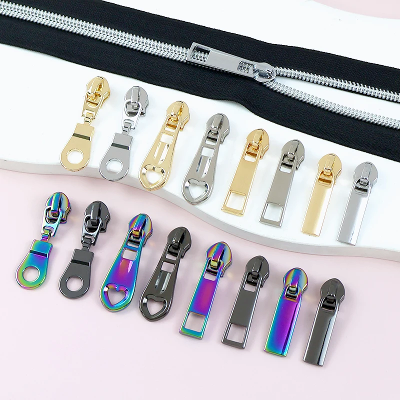 10-100 قطعة 5 #   سحاب المتزلجون ل النايلون البريدي الشريط حقيبة الظهر الإغلاق السوستة المؤشر الملابس البريدي سحب رئيس الخياطة سستة إصلاح أطقم