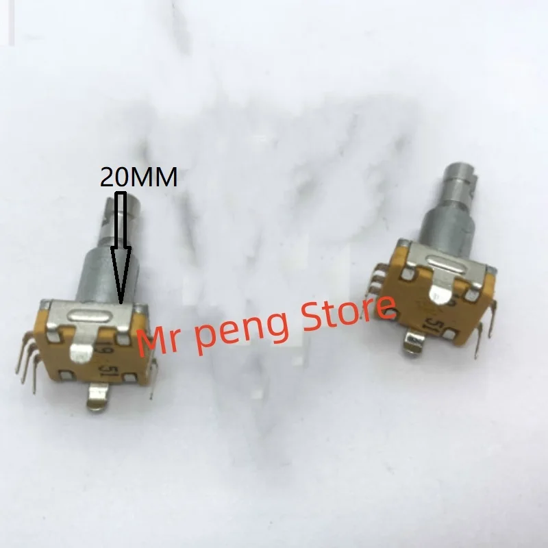 2pcs  for Sunway metal handle automotive in-vehicle encoder 30 positioning 15 pulse EC11 split shaft 20