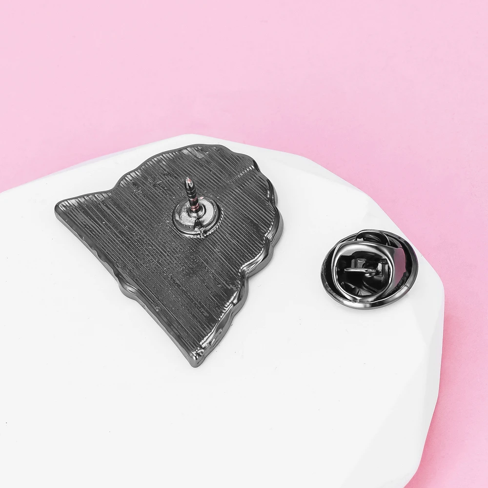 DCARZZ مضحك الدماغ المينا دبوس النساء الرجال على ظهره حقيبة التلبيب بروش شارة مجوهرات اكسسوارات هدايا