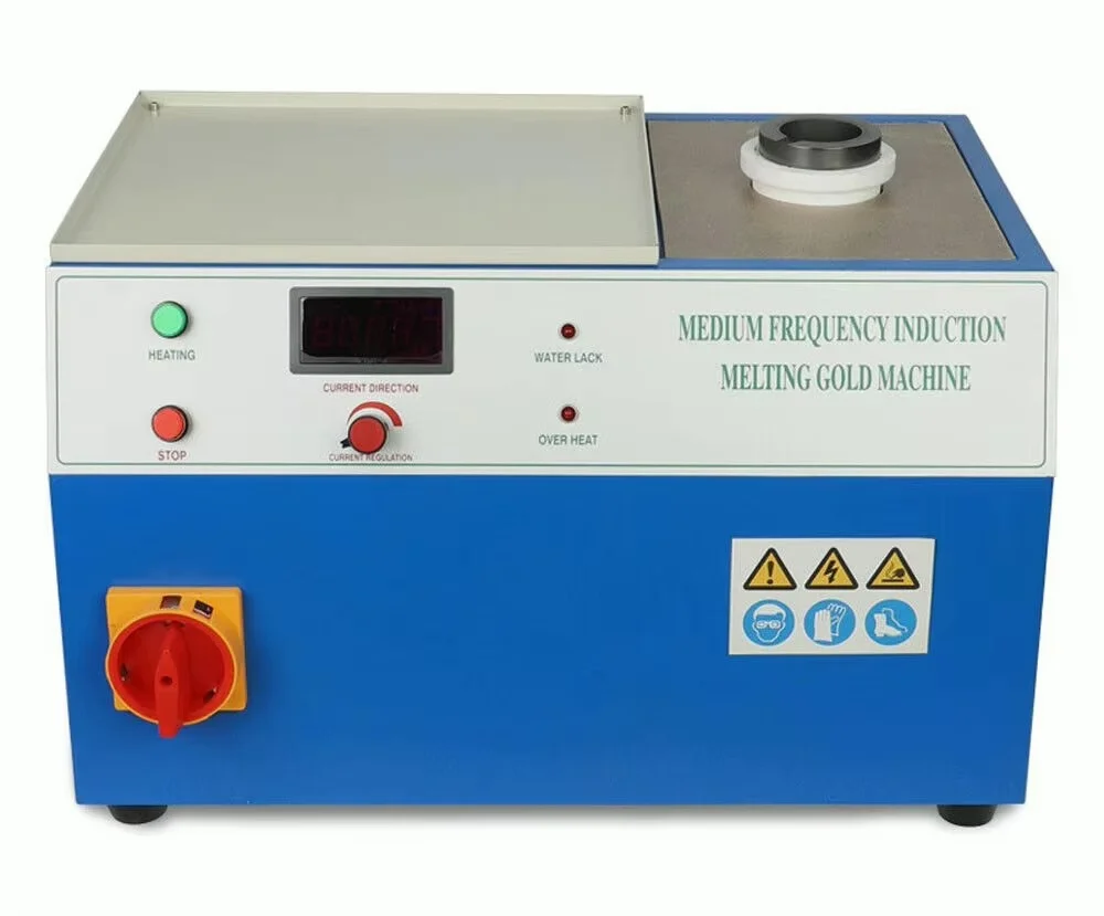 Medium Frequency Induction Gold Melting Furnace, Jewelry Melting Tool, 220V, 2kg