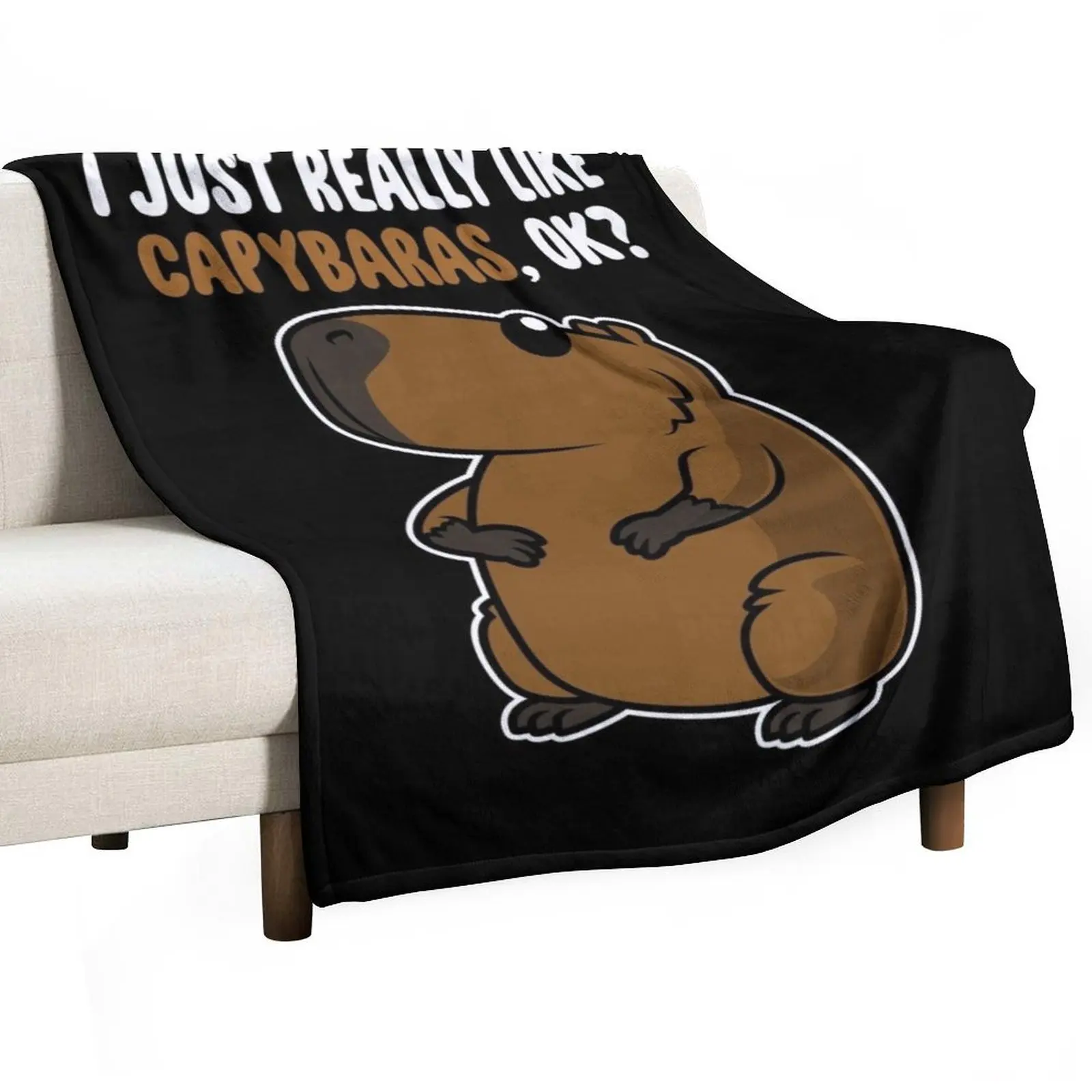 

I Just Really Like Capybaras OK  Cute Toddlers Kids product Throw Blanket Polar Quilt Blankets Sofas Of Decoration Blankets