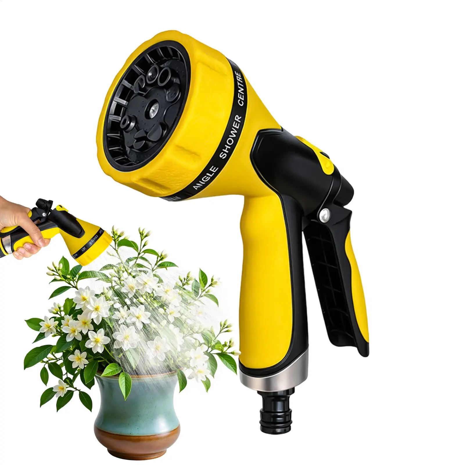 Garden Water Gun Sprinkler nozzle Adjustable Garden High-Pressure Car Washing Water Gun for Car Washing And Pet Cleaning Tools