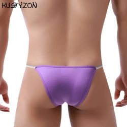 Ropa interior Sexy para Hombre, minibragas con bolsa para pene, suspensorio, Bikini de cintura baja, lencería erótica