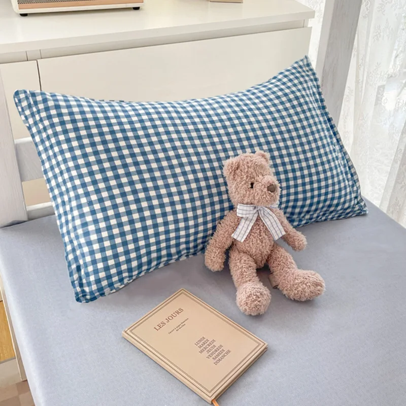 

Spring Pillow Case Simple Style Pillowcase Single Student Dormitory Bedding 48*74cm Household Pillowcases