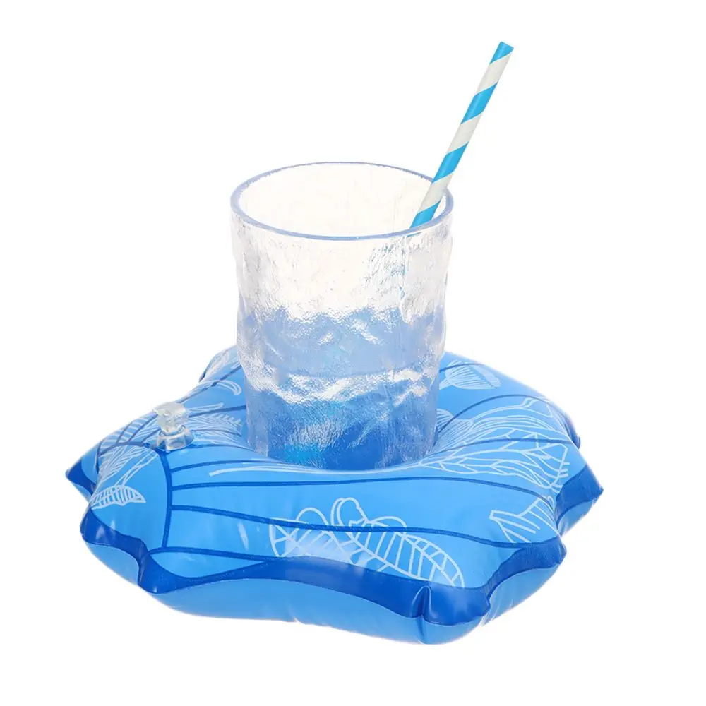 1Pcs   Bar Coasters Pool Floaties Inflatable Drink Holders Inflatable Cup Coasters Swimming Pool Float Drink Floats