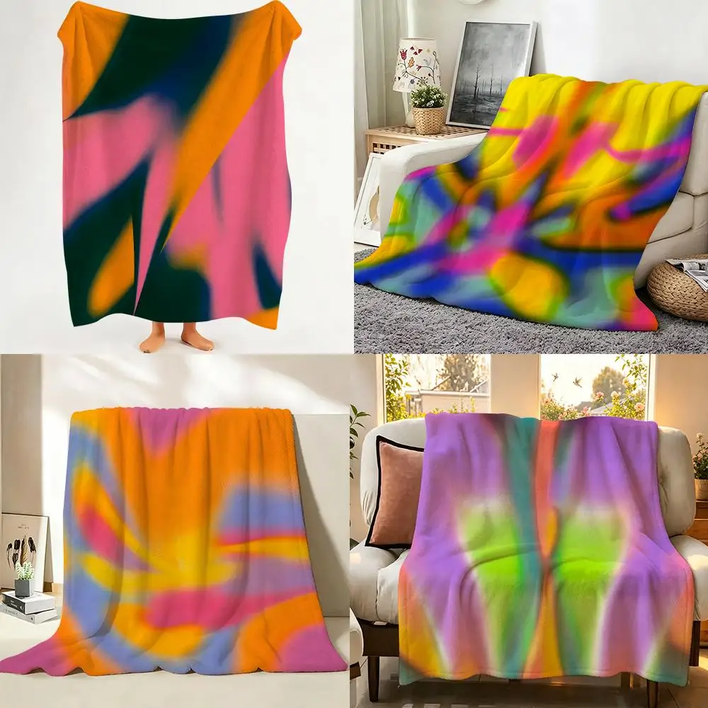 Art Modern C-Coveposter Throw Flannel Throw Blanket Suitable warm for Sofa、Living Room、Bedroom soft