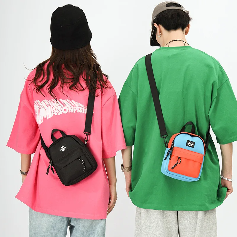 Unisex Street Casual Chest Bag Men Messenger Shoulder Bag Fashion Personality Portable Men's Bag Travel Bag Small Sling DayPack