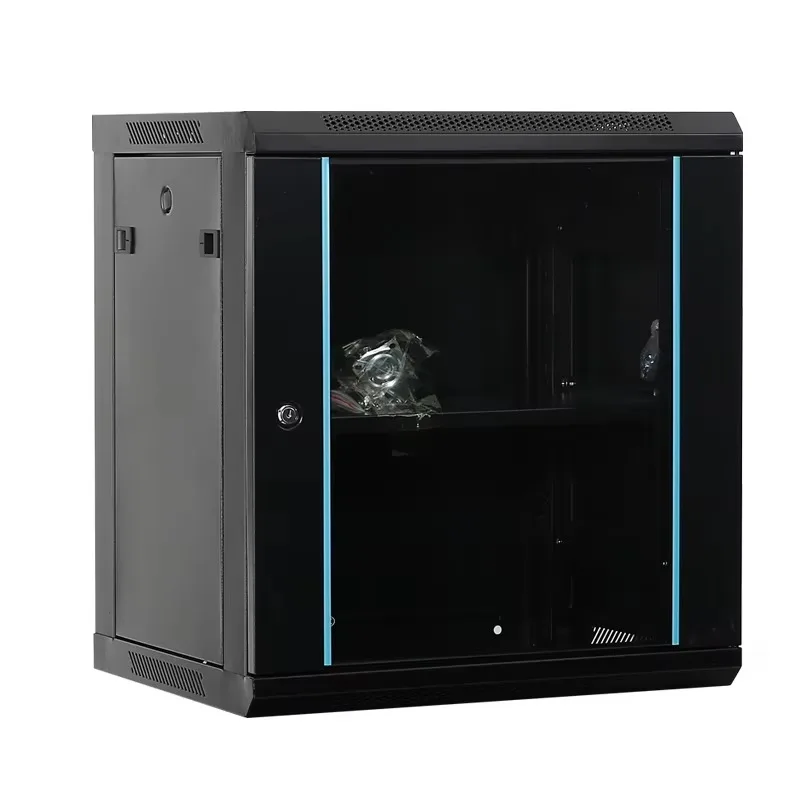 

600*450*500mm Router Data Center Cable Management Network Cabinet Wall Mount 9U CCTV Enclosure Rack Case Ready Stock