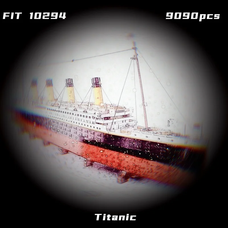 متوافق 10294 تيتانيك قارب سياحي كبير سفينة باخرة ديكور المنزل الجمعية 9090 قطعة نموذج لعب أطفال الهدايا #5