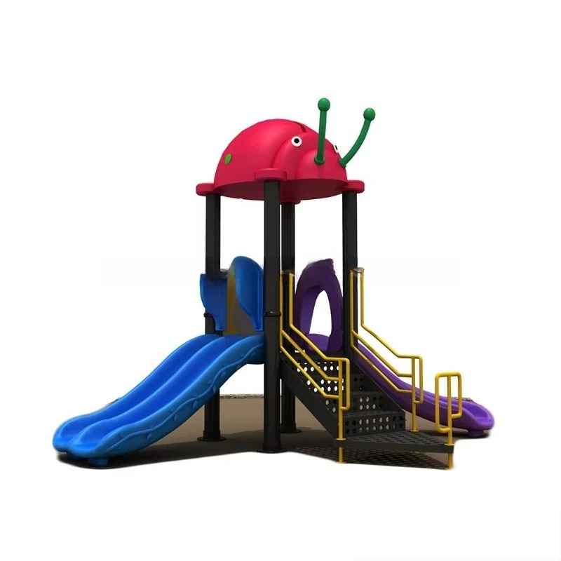 Popular New Outdoor Playground Equipment Interesting Plastic Slide for Garden School Educational Purpose Steel Material
