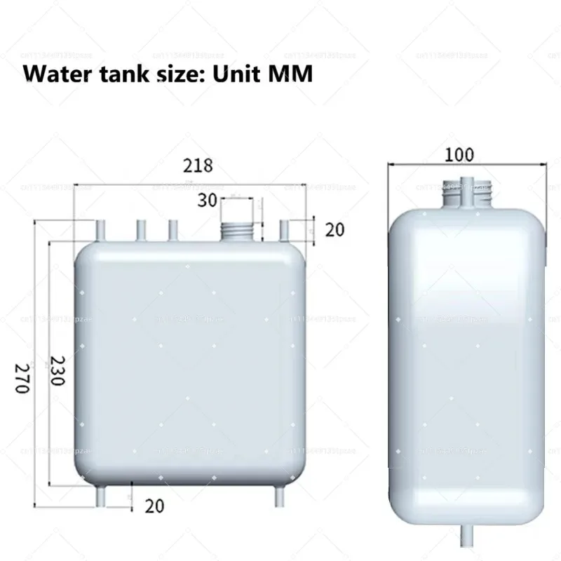 Special water tank for electrolytic cell water supply 4.5L PE material