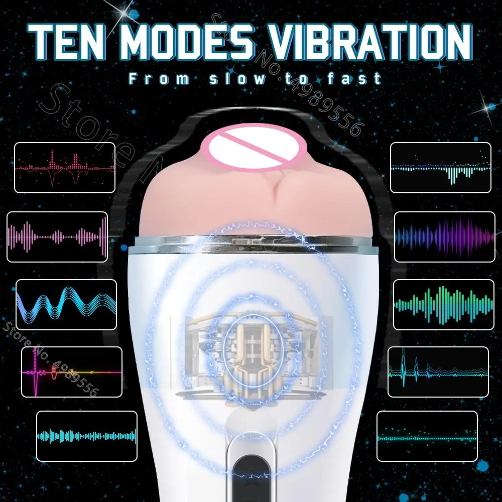 

Vibration Adult Toy Sex Automatic 18 Male Masturbation Tools Free Hands Sexy Toys New Arrivals Pussy Masturbator for Man Vagina