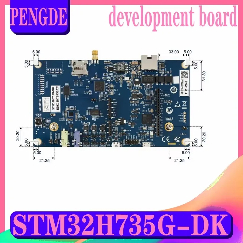 

Development board for the spot STM32H735G-DK exploration kit with STM32H735IG MCU