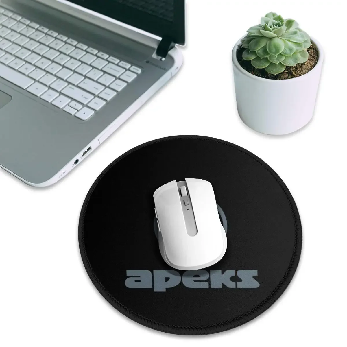 Apeks Scuba Diving Equipment Round Mouse Pad Computer Keyboard Mouse Mat Gamer Laptop Desk Mat Office Table Mats
