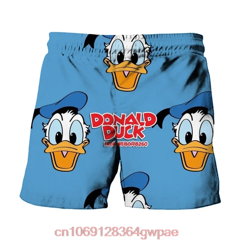 Disney Mickey 3D printing men\'s beach shorts summer new cartoon casual loose breathable running swimming men\'s shorts