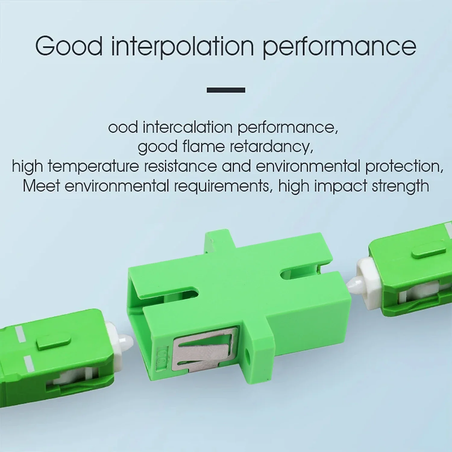 10 pz SC Femmina a SC Femmina UPC/APC Accoppiatori Monomodale Simplex Fibra Ottica Adattatori di Rete Cavo di Internet Connettori