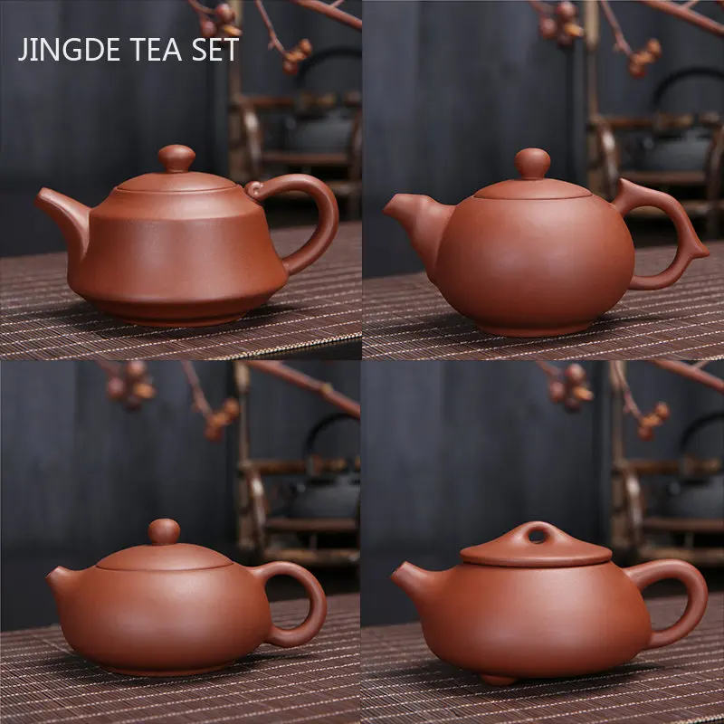 

Chinese Tea Ceremony Gift 180ml Yixing Dahongpao Tea Pots Handmade Boutique Teaware Purple Clay Stone Scoop Teapot Beauty Kettle