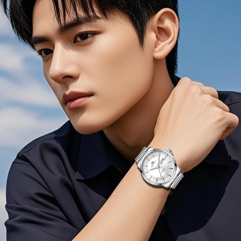 Shanghai Men's Watch Mountain River Automatic Mechanical Watch Classic Original Luxury Watch Stainless Steel Sapphire Watch 3113