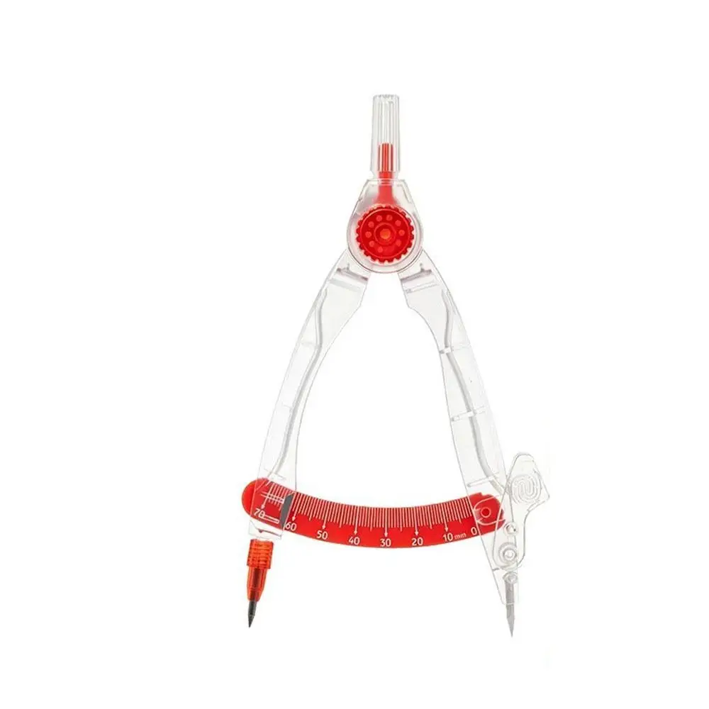 Digital Display Compass Lock-Distance with Replacement Pencil Leads Geometry Compass Safe No Metal Drawing Compass School Office