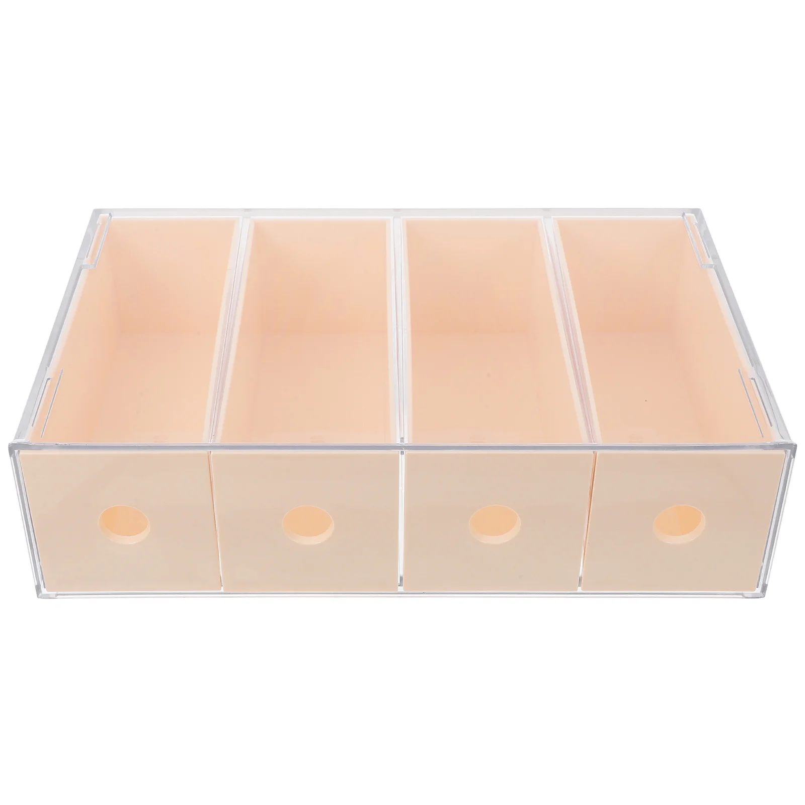 

Stackable Plastic Drawer Organizer For Glasses Storage Box Transparent Desktop Organizer Tray Desk Sundries Storage Bins
