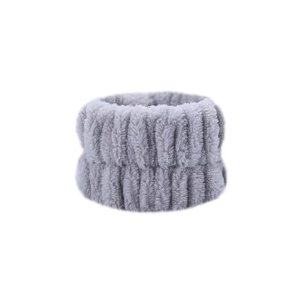 Ceinture de lavage de poignet en microcarence douce, bracelets de serviette pour le lavage du visage, absorption d'eau, prévention de l'humidité, protège-poignet, 1 paire