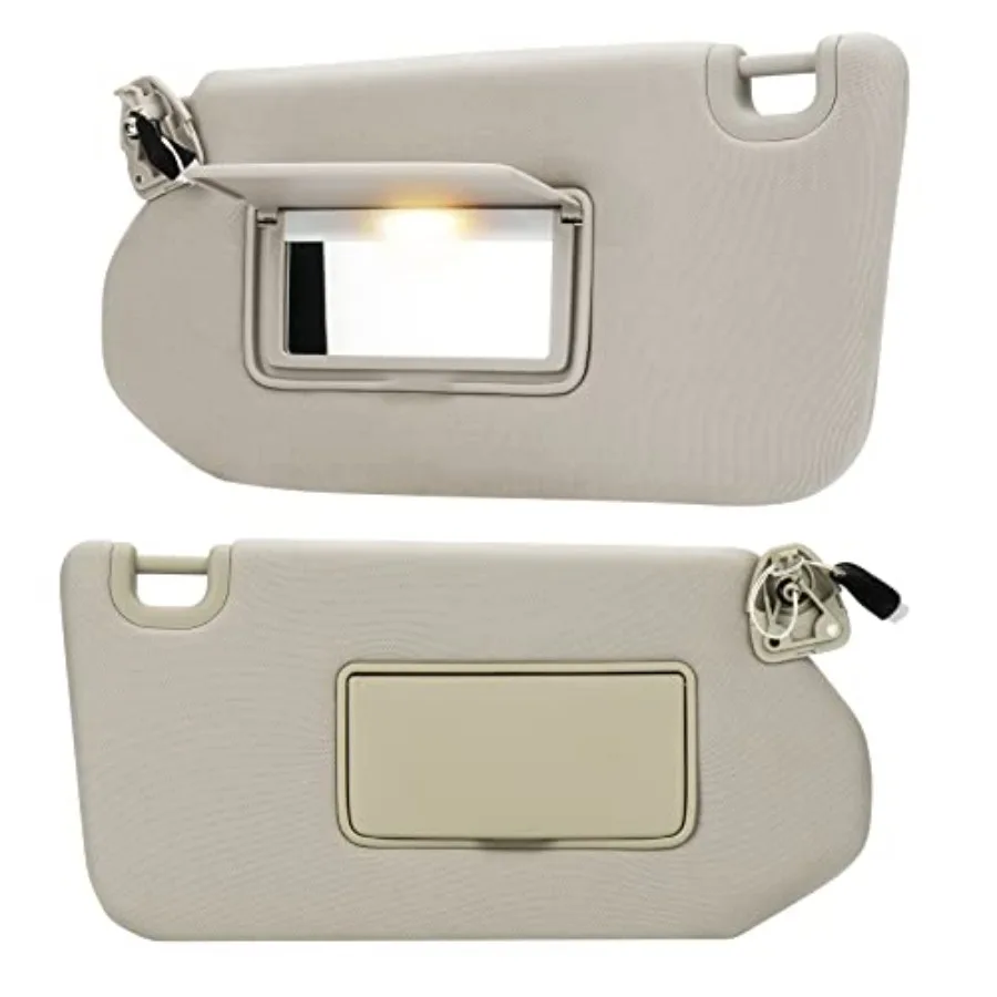 

Beige Sun Visor with Light for Nissan Pathfinder 2013-2018, Left and Right Replacement for Infiniti QX60 2014-2017/ for Infinit