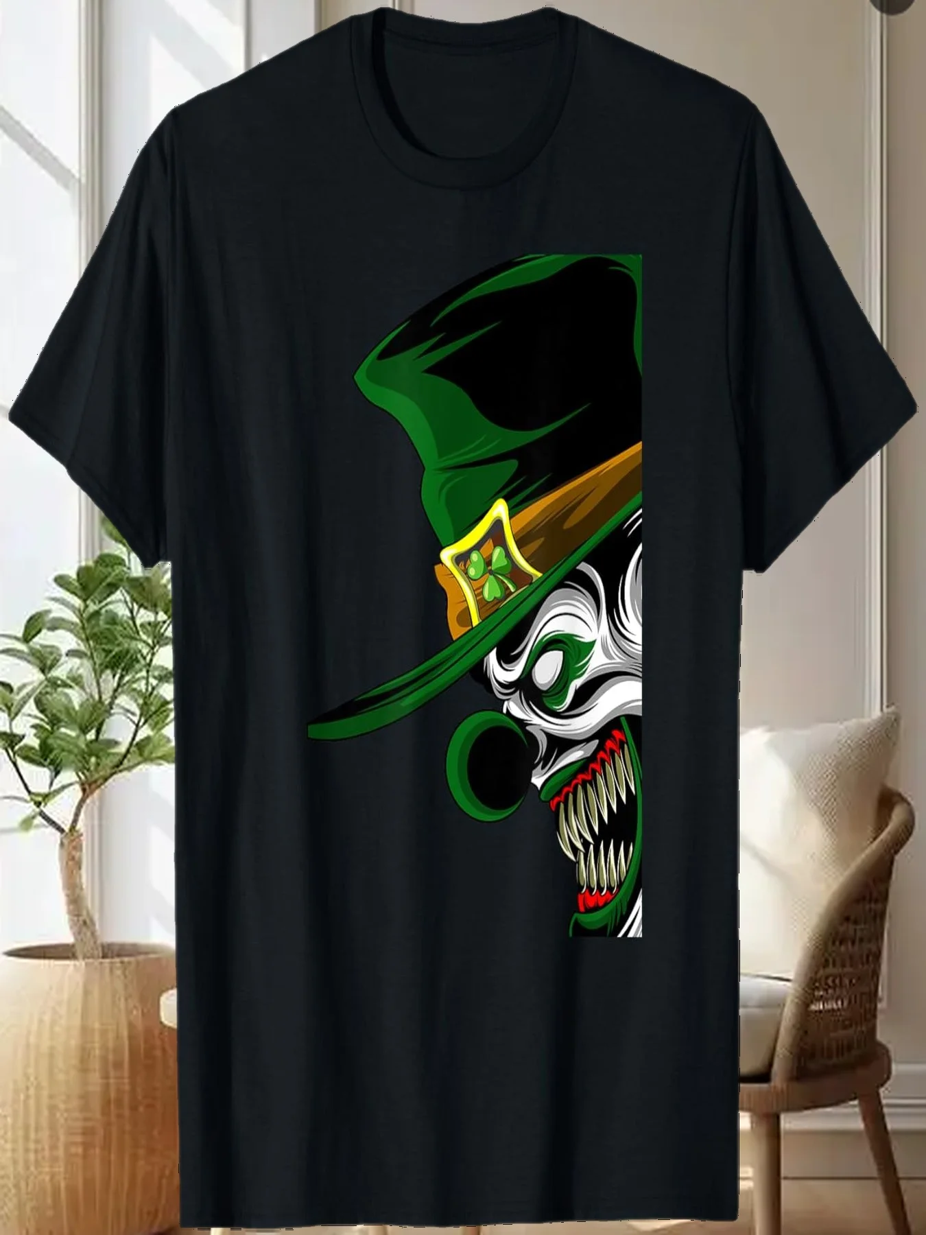 

Футболка «Зловой клоун Святого Патрика» Лепрекон для фанатов фильмов ужасов