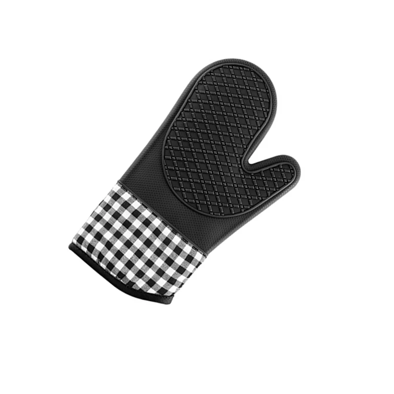 thumbnail image 1 of Silicone Oven Gloves High Temperature Resistant Anti-Slip Kitchen Baking Microwave Dessert Tools, 1 of 4