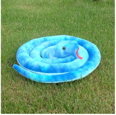 Neues langes Plüsch-Schlangenspielzeug aus echtem Leben, gefüllte Simulationsschlangenpuppe, Geschenk ca. 180 cm, S2990