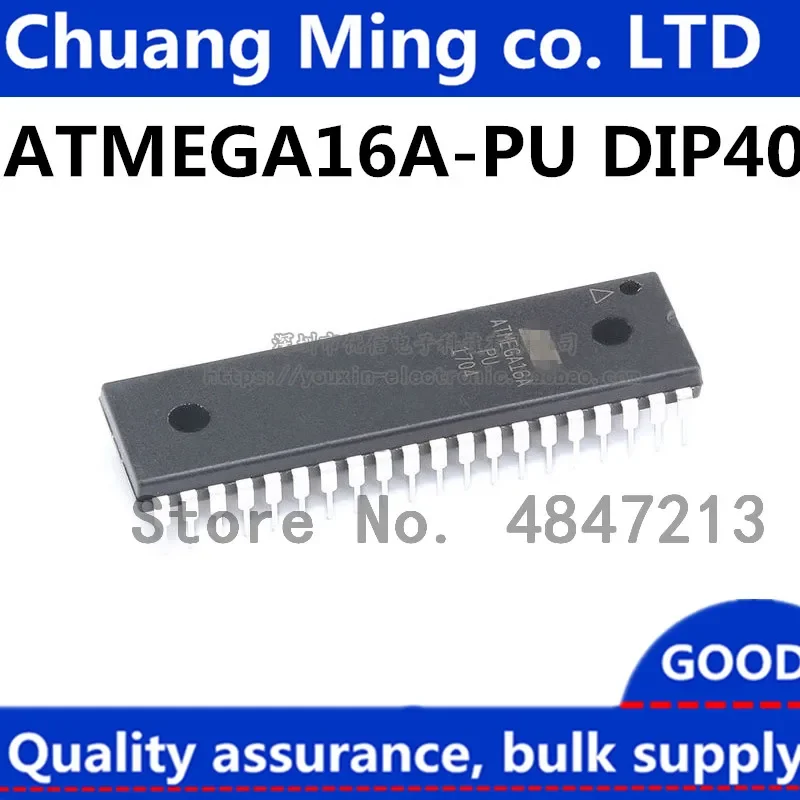 Free shipping 50pcs/lots ATMEGA16A-PU ATMEGA16A ATMEGA16 DIP-40 IC In stock!