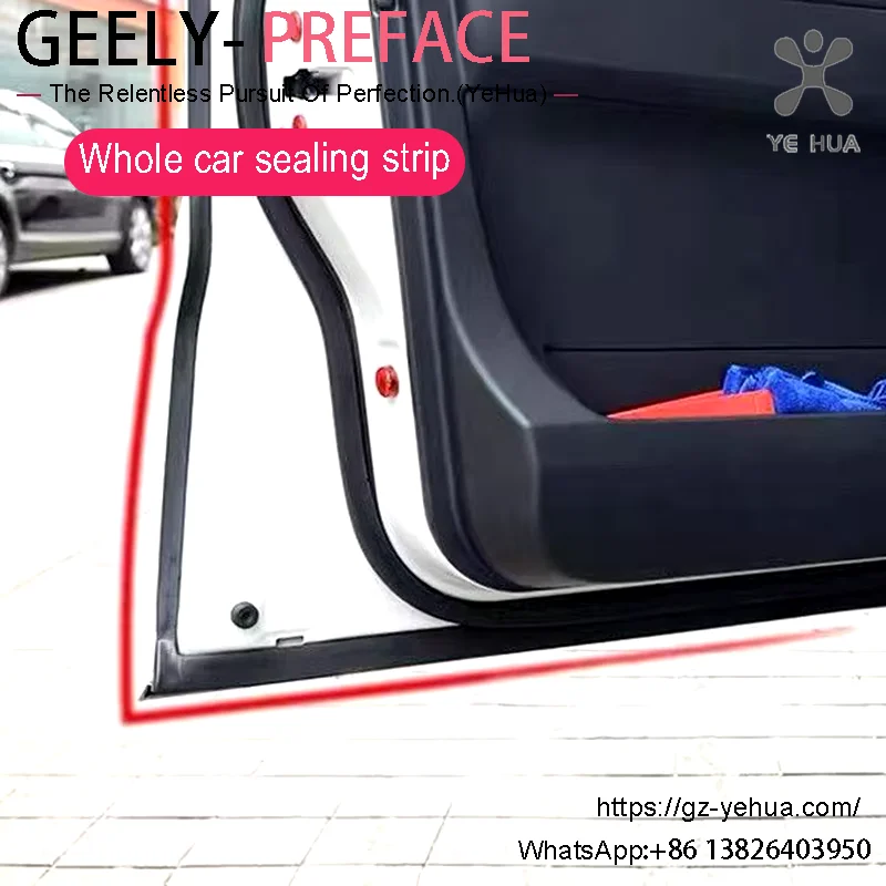 For Geely PREFACE XingRui L 2023 2024 Soundproof Sealing Strip Door Automobiles Parts Accesorios Para Auto Tools