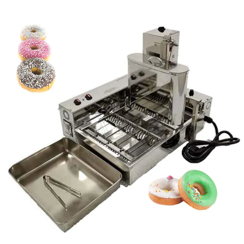 

1800 Pcs/hr Doughnuts 2000W Computer Control Electric Heating 4-Row Automatic Donut Making Machine Auto Doughnut Maker