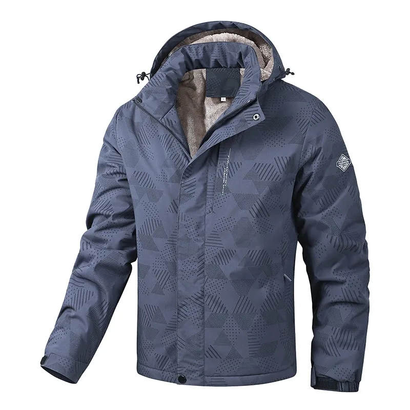 

Thickened Casual Men's Jacket Detachable Hood Warm Outerwear Fashionable Comfortable Versatile Handsome Autumn Winter Coat
