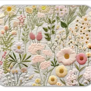 Mouse Pad Brushed Fabric Mousepad Flowers Laptop Desk Mat Kawaii Desk Accessories Mousepad Gamer Mouse Pads Mouse Mat Setup Pc