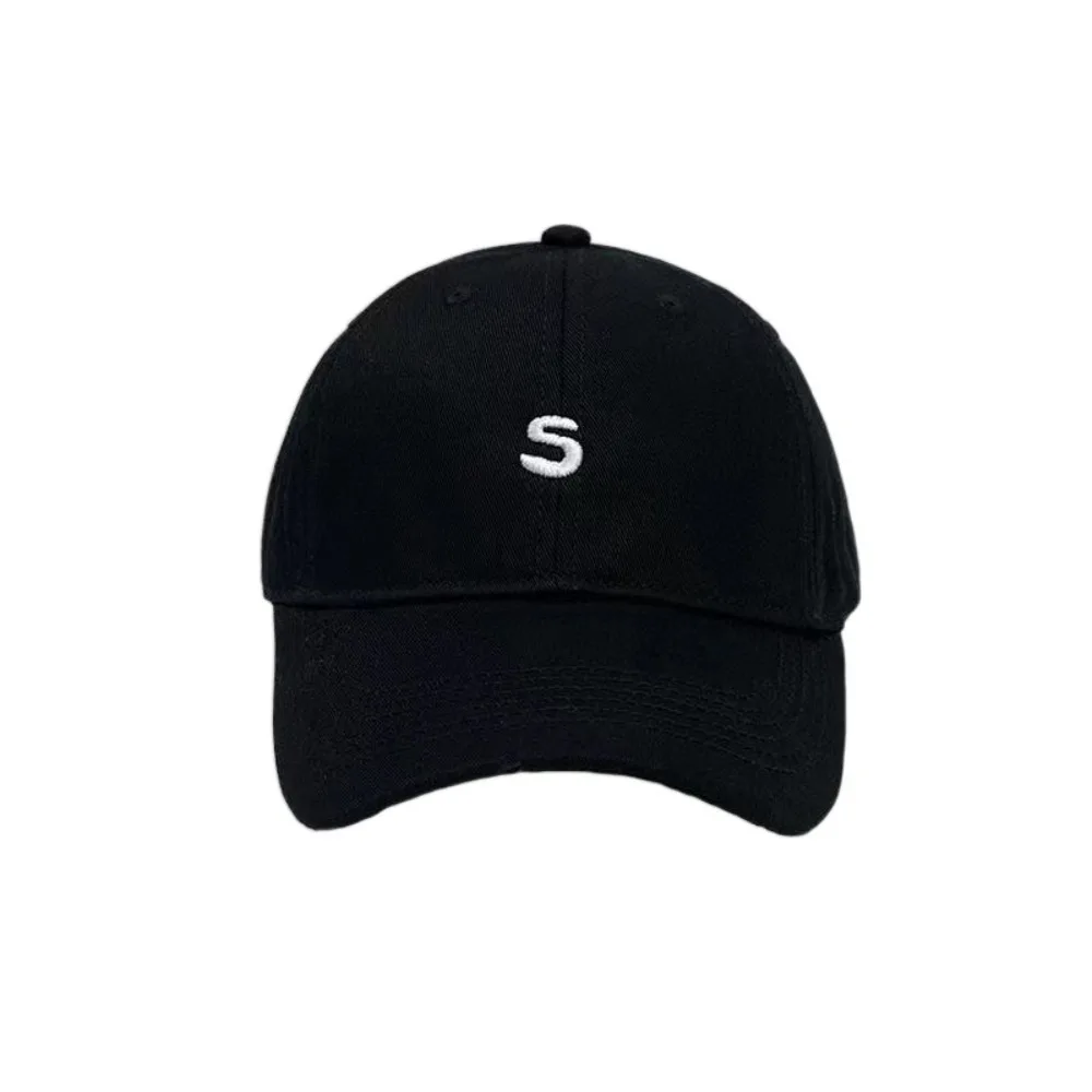 Vintage Embroidered Letters Baseball Cap Adjustable Cotton Duck Tongue Caps Summer All-match Hip Hop Bonnet for Women Men