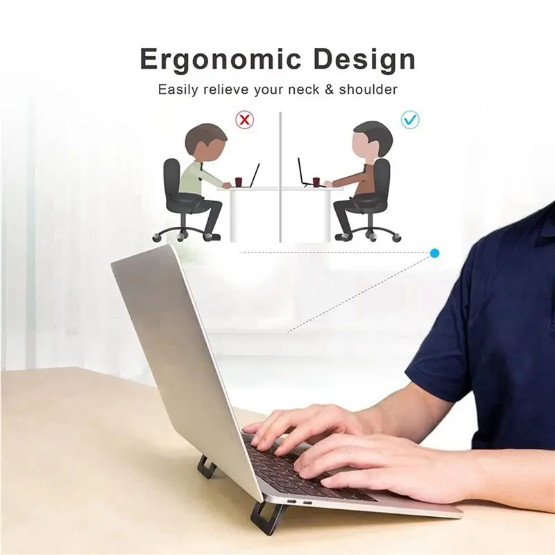 Exquisite-Keyboard Riser, Keyboard Stand For Desk,Laptop Stand For Desk, Portable Laptop Stand Compatible For (4 PCS)