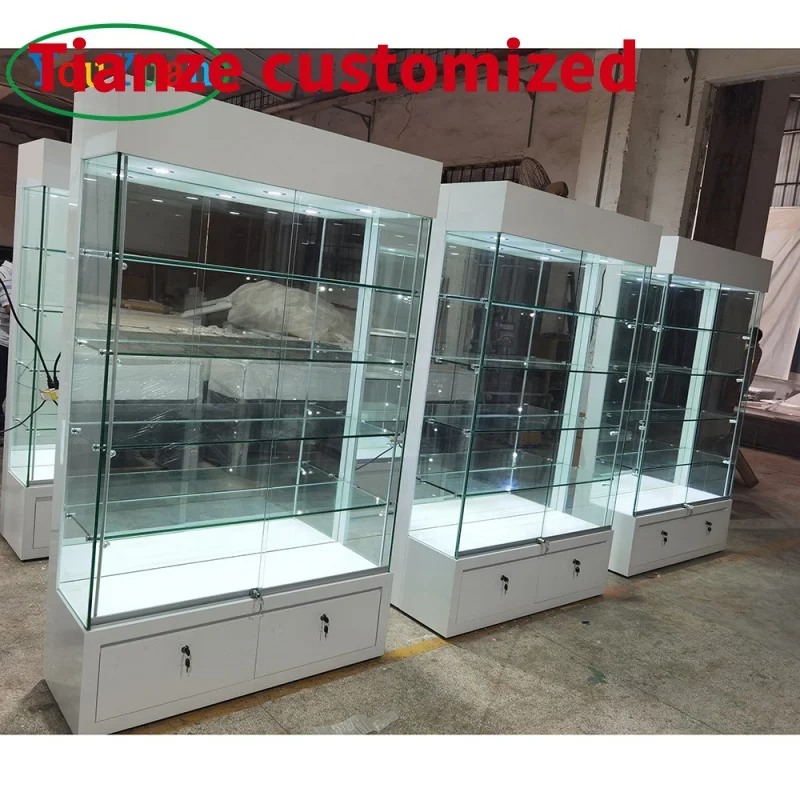 (customized)Customized smoke shop glass display showcase Display Showcase Smoke City Display Cabinet Store Furniture Dec